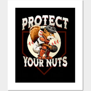 Squirrel Catcher-Protect Your Nuts, Funny Baseball Posters and Art